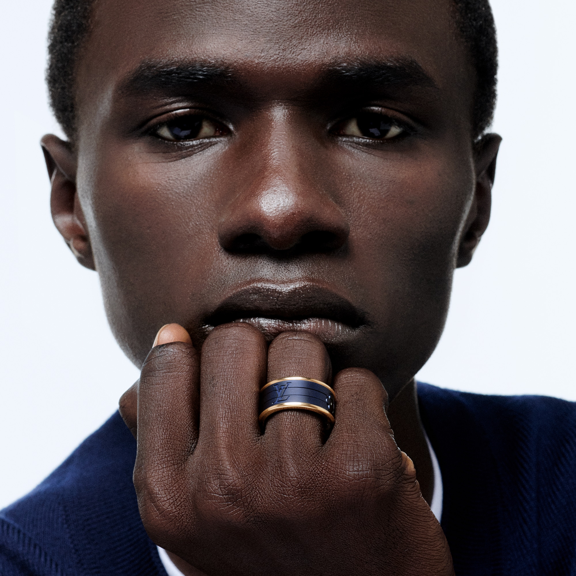 パズルリング レ ガストン ヴィトン (イエローゴールド×チタニウム